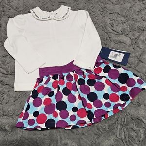 Hartstring's 2 piece shirt and skort set